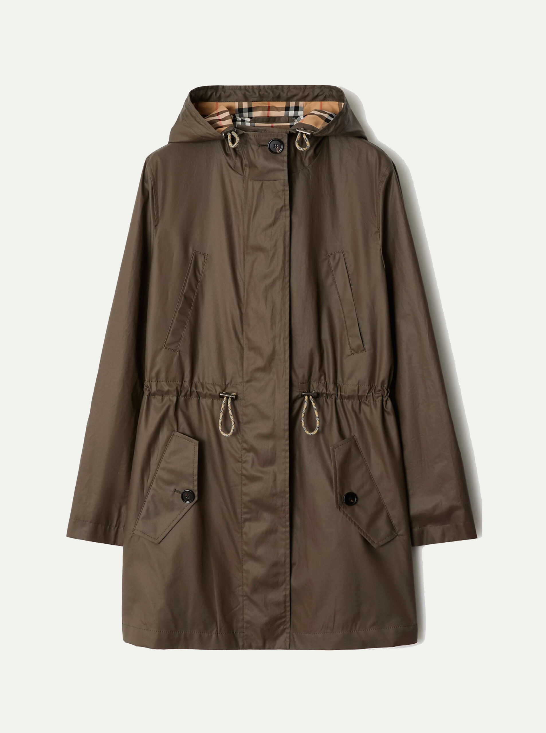 Hooded Drawstring Parka