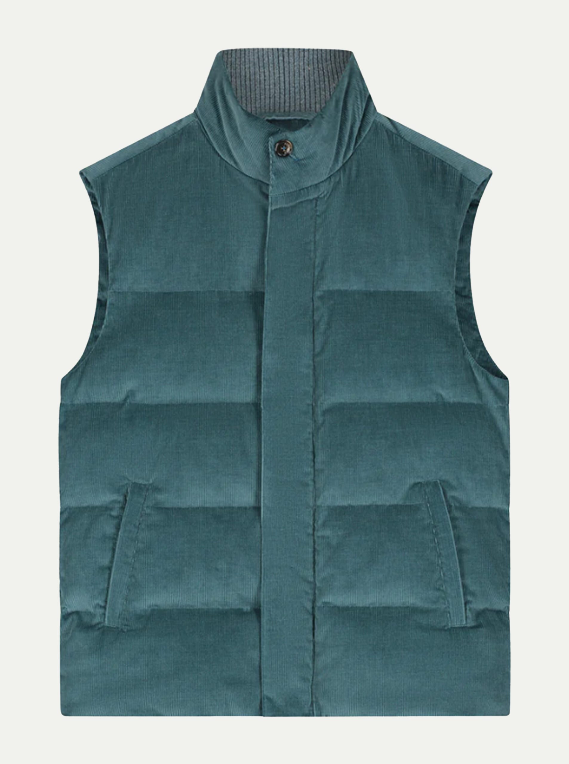 Cropped Wool Puffer Vest
